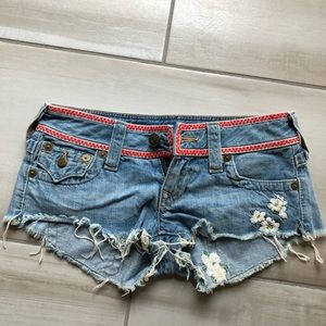 True Religion Joey Cut-Off Shorts